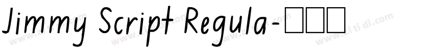 Jimmy Script Regula字体转换